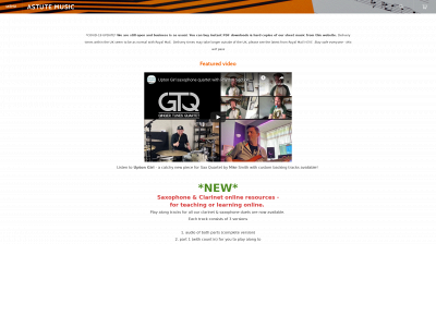 www.astute-music.com snapshot