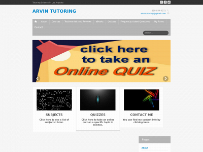 arvintutoring.com snapshot
