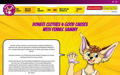 donateclothes4sammy.co.uk snapshot
