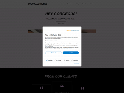 suenoaesthetics.co.uk snapshot