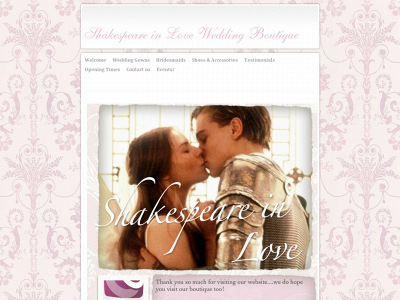 shakespeareinlove.co.uk snapshot