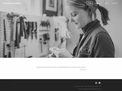 www.kaylabeckadesigns.com snapshot