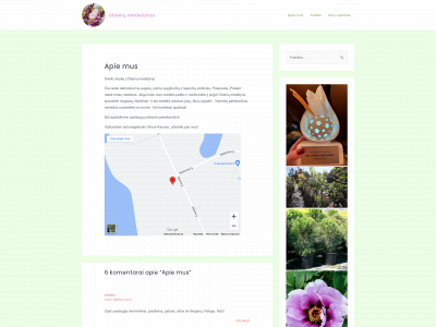 obeniumedelynas.lt snapshot