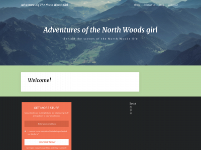 adventuresofthenorthwoodsgirl.com snapshot