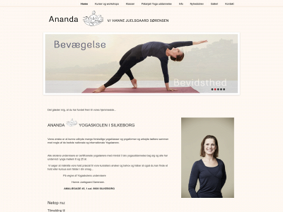anandayog.dk snapshot