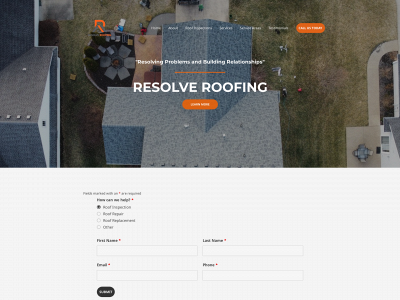 resolveroofing.com snapshot