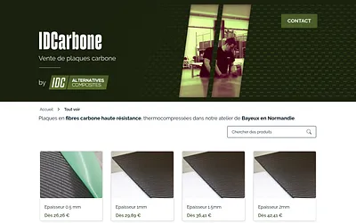 idcarbone.fr snapshot