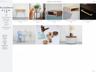 aliusydecor.com snapshot