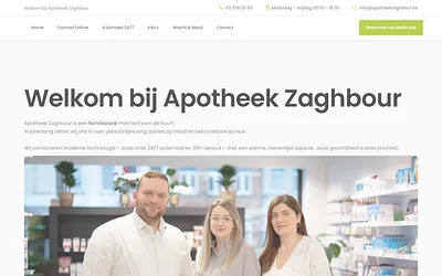 apotheekzaghbour.be snapshot