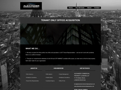 alexandercommercialproperty.co.uk snapshot