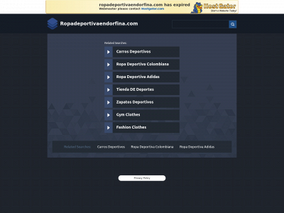 ropadeportivaendorfina.com snapshot