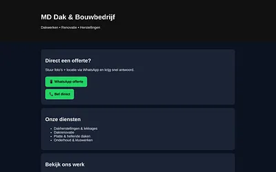 mddakbouwbedrijf.nl snapshot