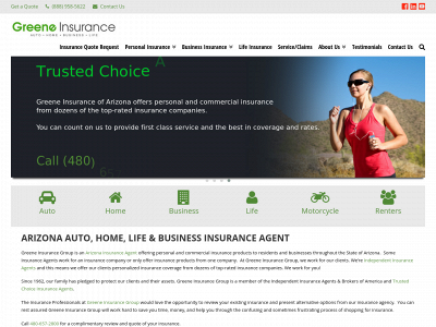 greeneinsurancegroup.com snapshot