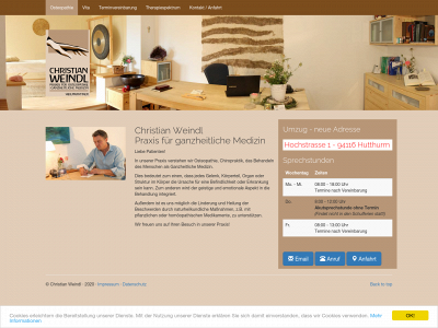 osteopathie-weindl.de snapshot