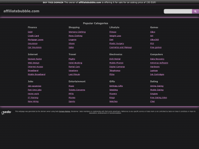 affiliatebubble.com snapshot