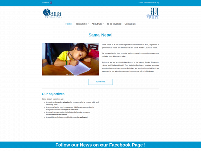 samanepal.org snapshot
