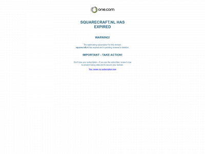 squarecraft.nl snapshot