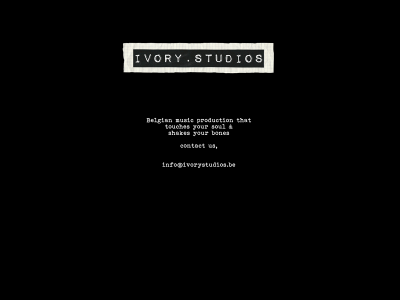 ivorystudios.be snapshot