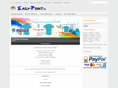 easyprintni.co.uk snapshot