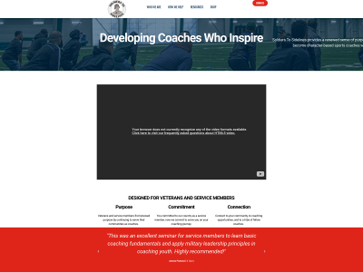 soldierstosidelines.org snapshot