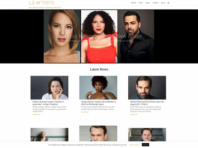 l2artists.com snapshot