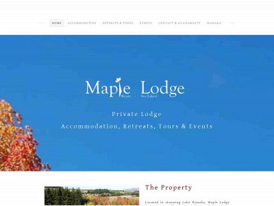www.maplelodgewanaka.co.nz snapshot