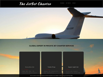 thejetsetcharter.com snapshot