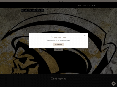 reaperarsenal.com snapshot