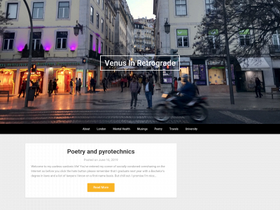venusinretrograde.co snapshot