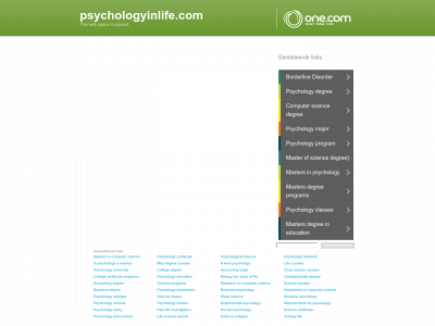 psychologyinlife.com snapshot