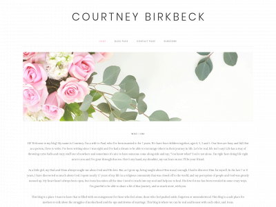 courtneybirkbeck.com snapshot