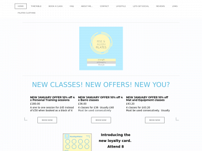 www.risealignpilates.com snapshot