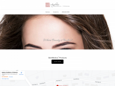 www.agelessaestheticsar.com snapshot