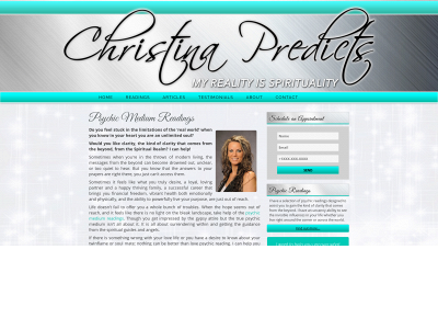 christinapredicts.com snapshot