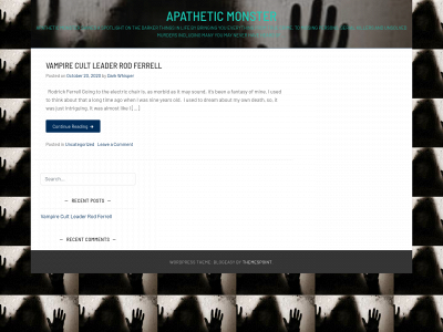 apatheticmonster.com snapshot