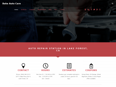 www.bakeautocare.com snapshot