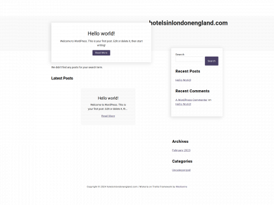 hotelsinlondonengland.com snapshot