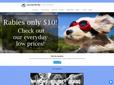lowcostpetvaccinations.net snapshot