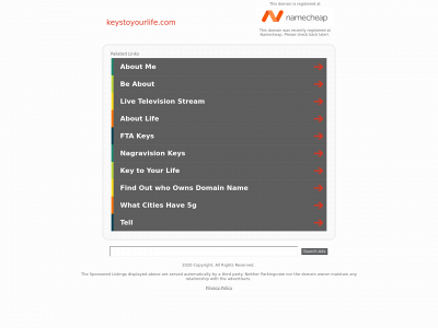 keystoyourlife.com snapshot