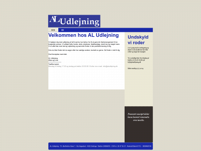 aludlejning.dk snapshot