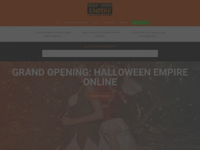 halloweenempireonline.com snapshot