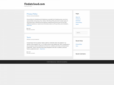 findatcloud.com snapshot