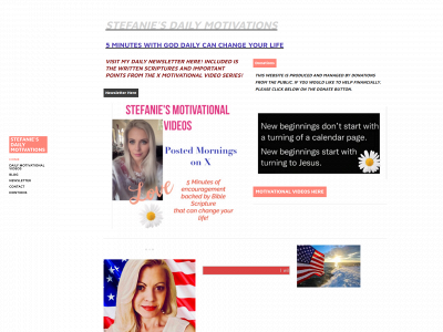 www.stefaniesdailymotivations.com snapshot