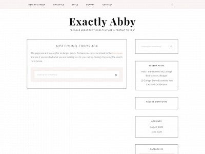 itsexactlyabby.com snapshot