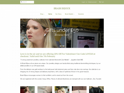 brashbijoux.com snapshot