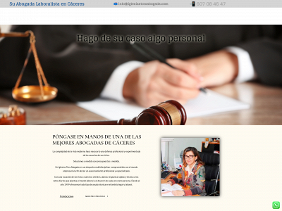 iglesiastoroabogada.com snapshot