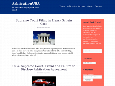 arbitrationusa.com snapshot