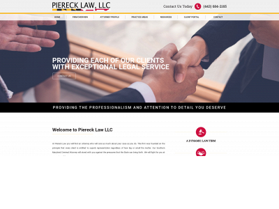 pierecklaw.com snapshot
