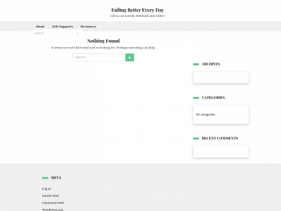 failingbettereveryday.com snapshot