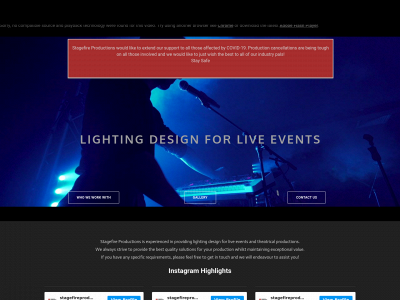 www.stagefire.co.uk snapshot